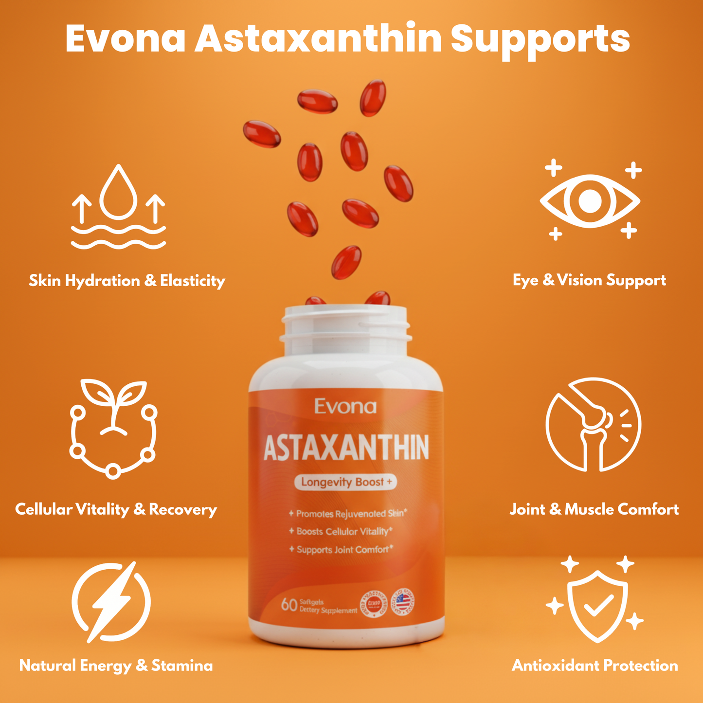 Evona Astaxanthin Softgels